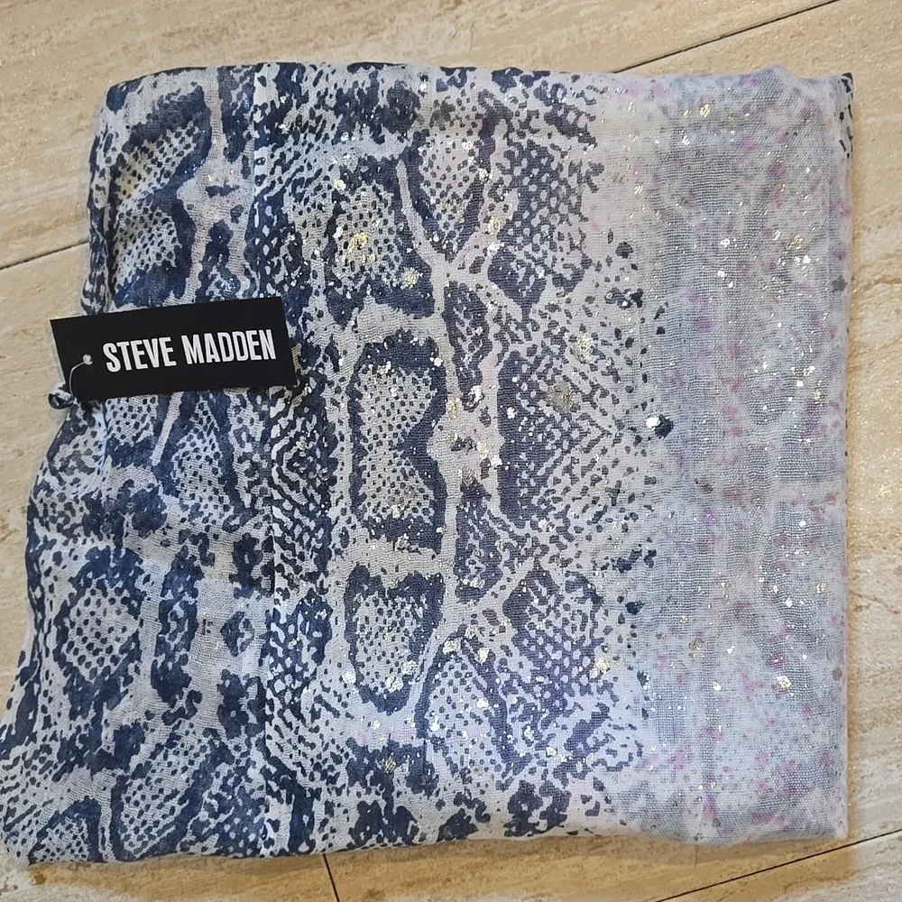 New Steve Madden Oversized Multi-Color Snake Print Scarf/Shawl/Wrap